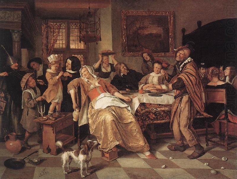 Jan Steen The Bean Feast china oil painting image